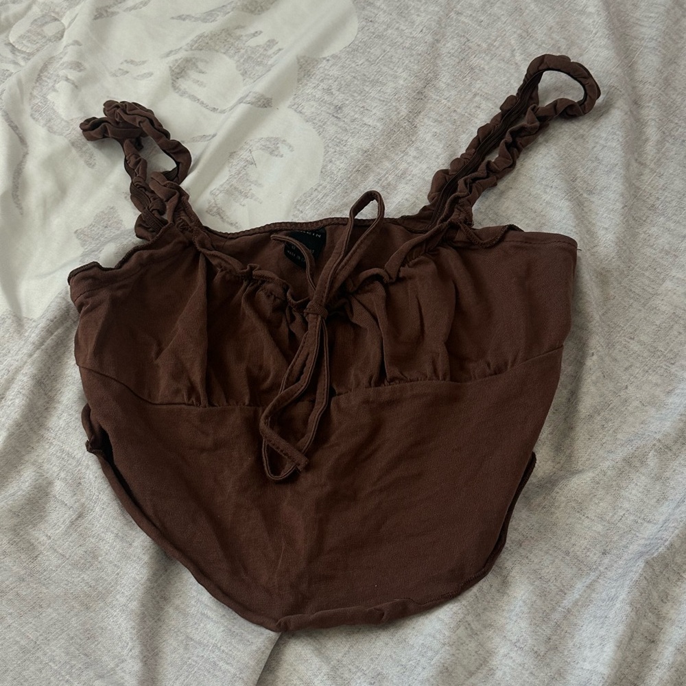 SHEIN Brown Crop Top